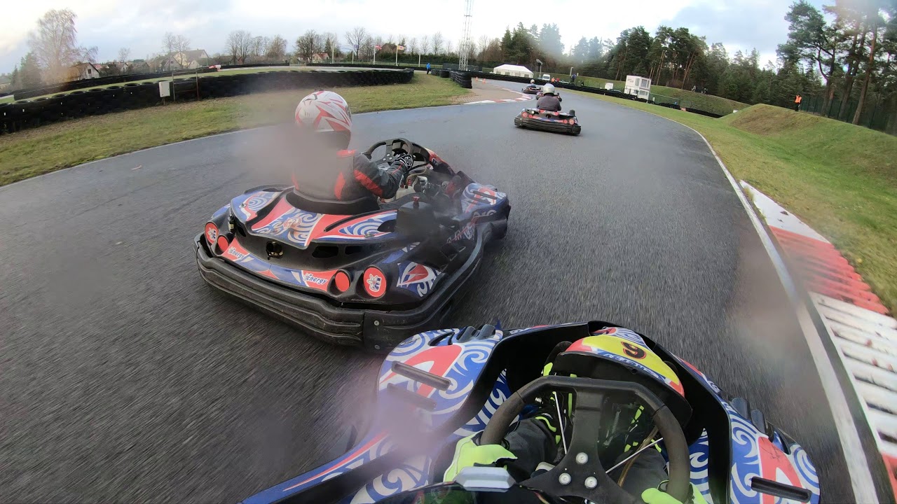 kart racers in their motorsport 