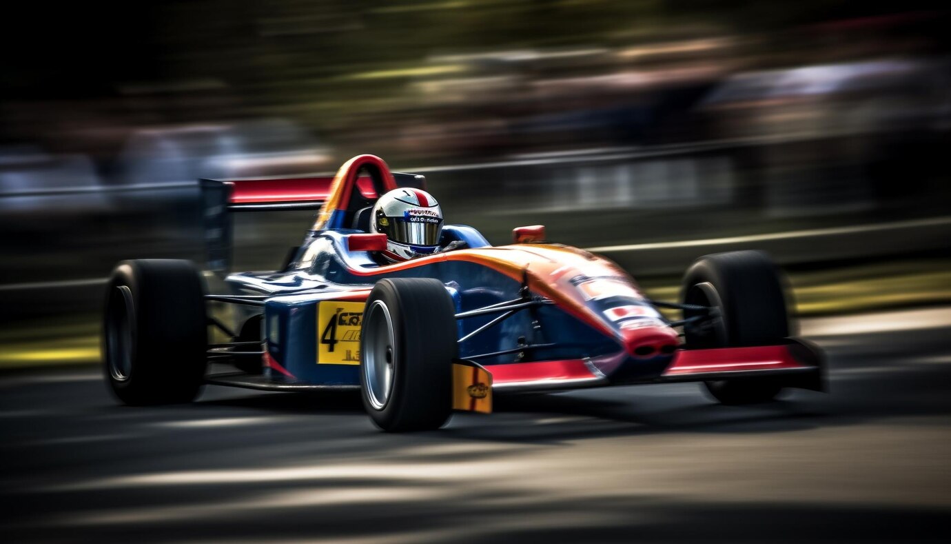 blurred shinny motorsport