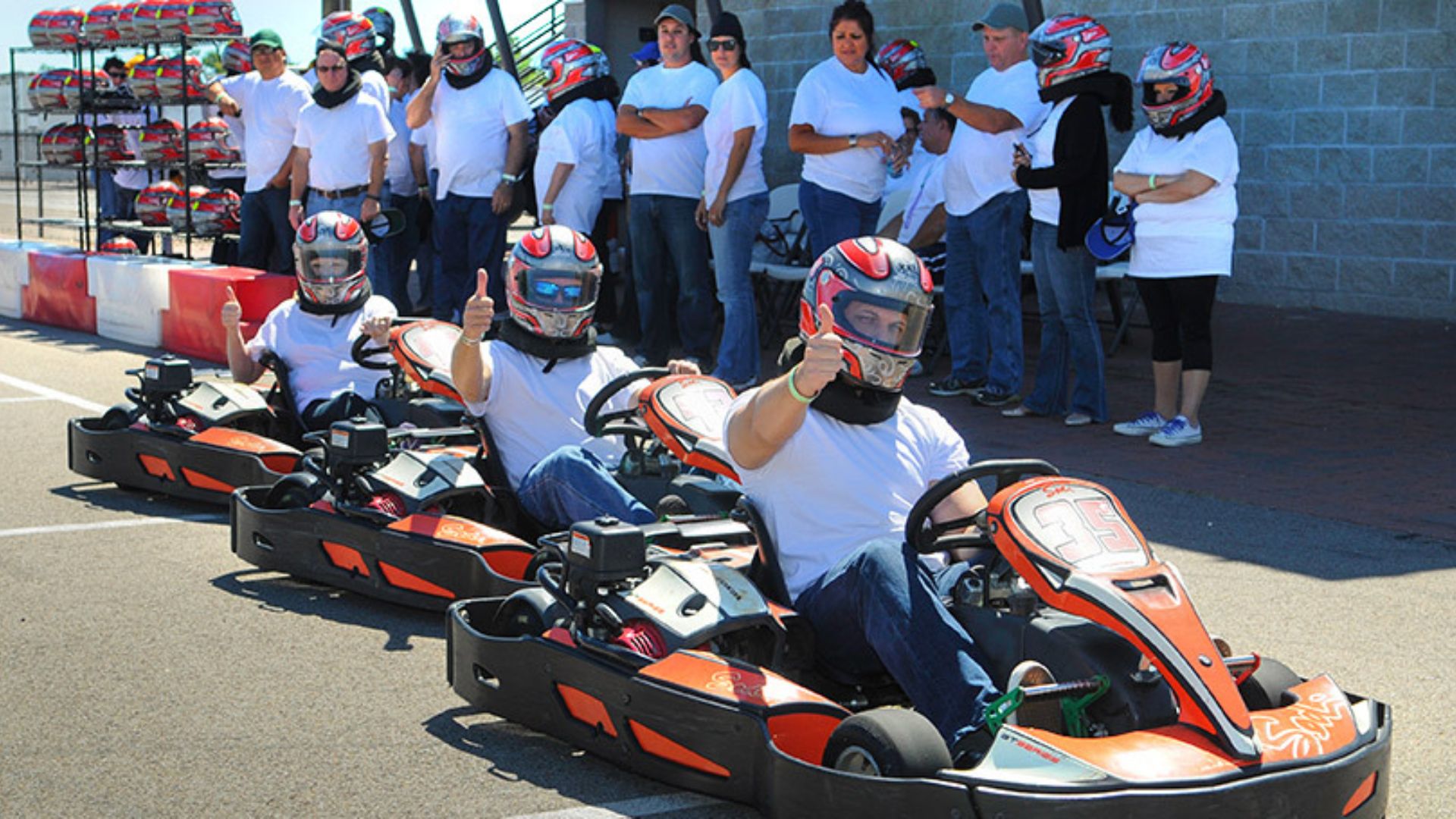 group of kart racers